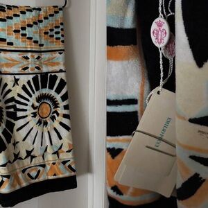SALE c2000s NWT EMILIO PUCCI Vintage XL Towel New Tags gr8 beach pool spa resort